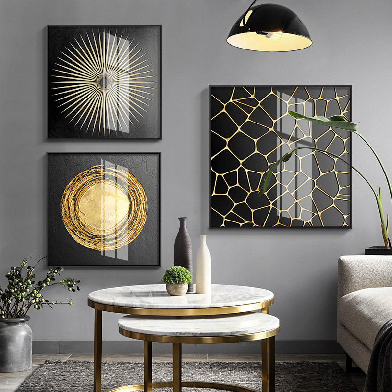 Modern Light Luxury Art Living Room Accent Wall